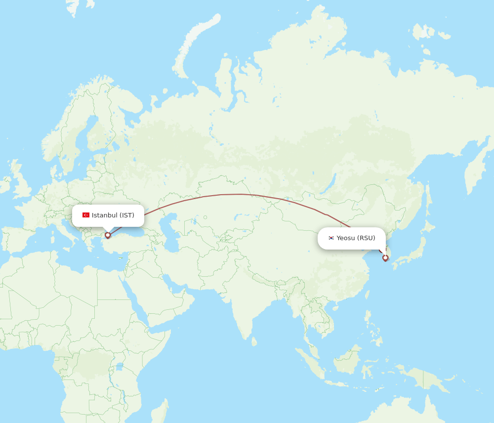 IST-RSU flight routes