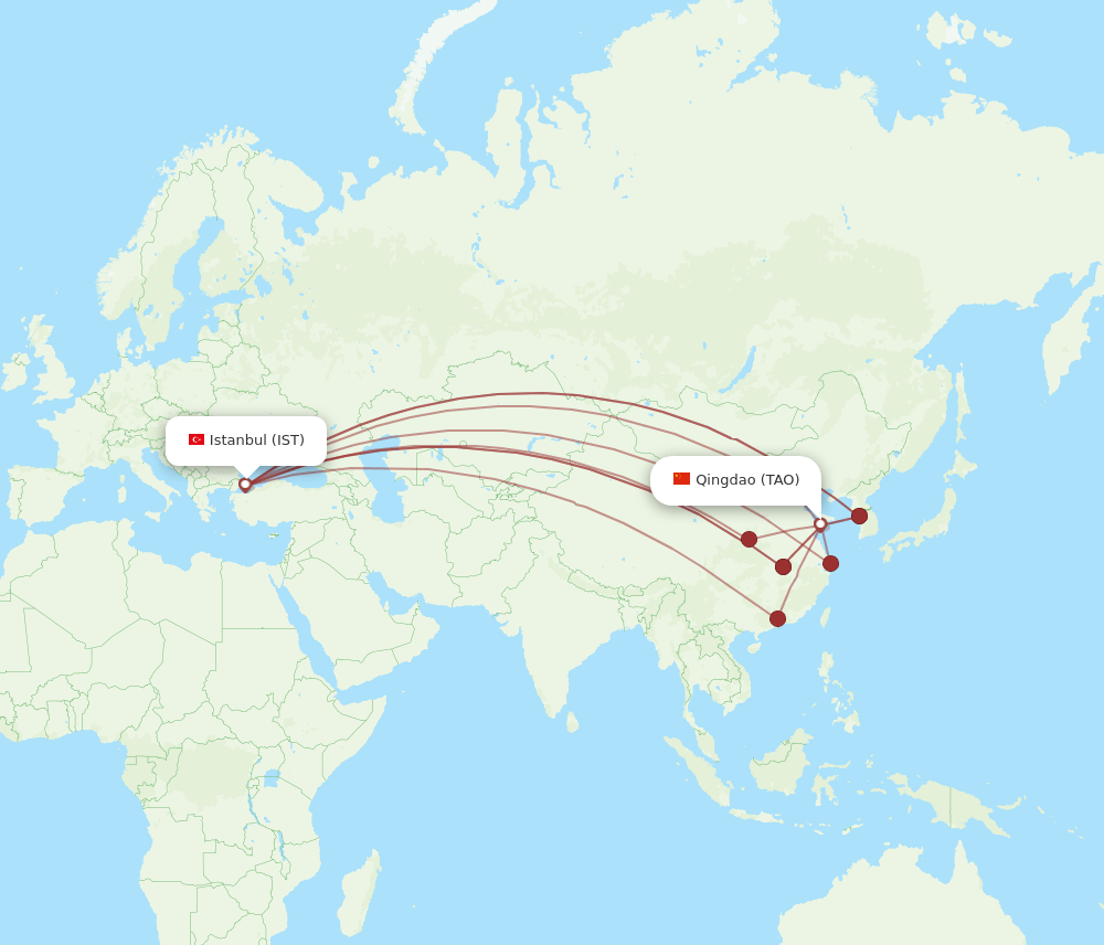 IST-TAO flight routes