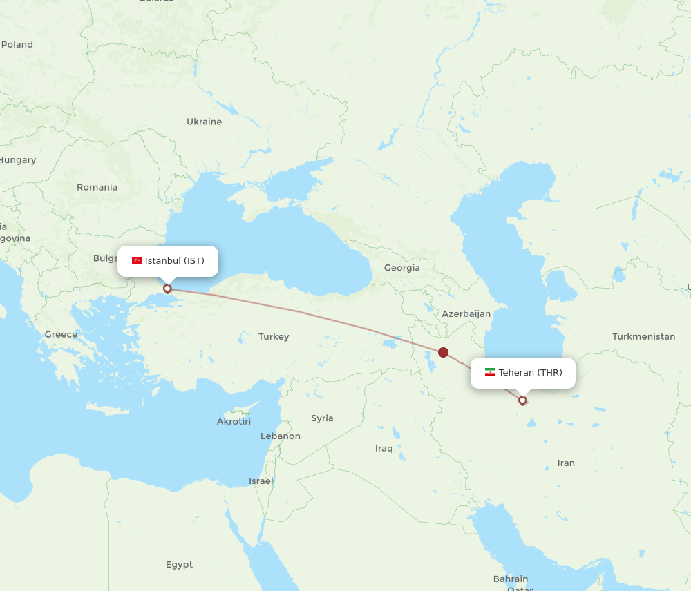 IST-THR flight routes