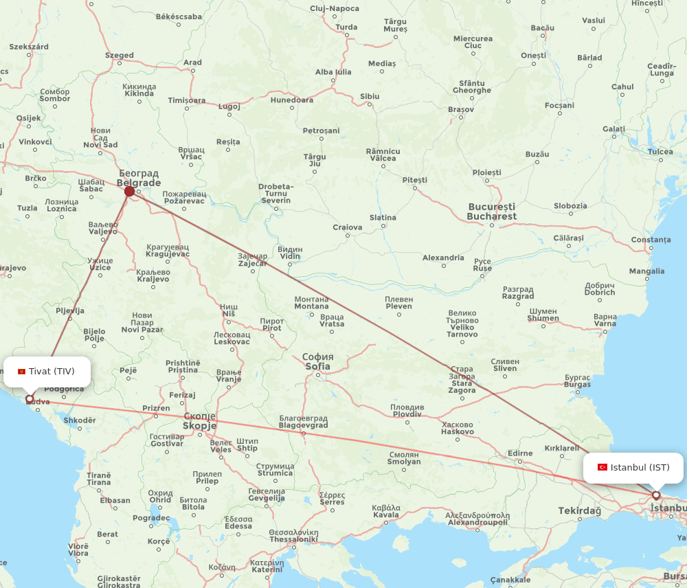 IST-TIV flight routes
