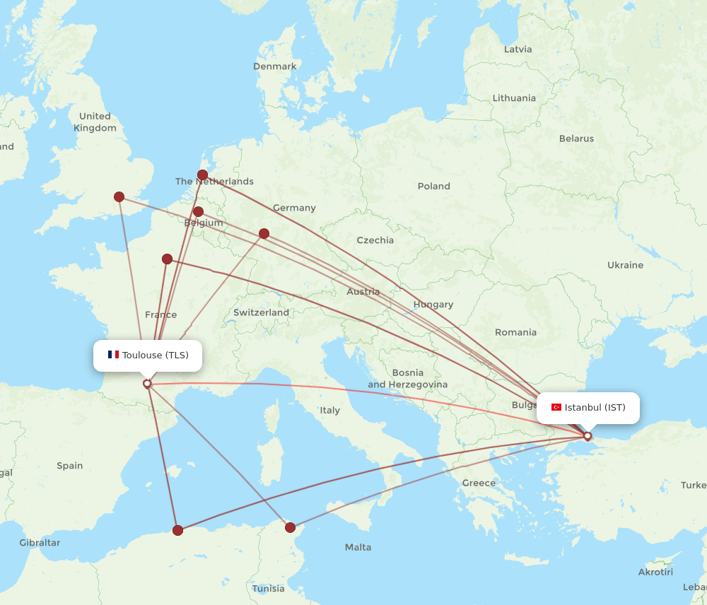 IST-TLS flight routes