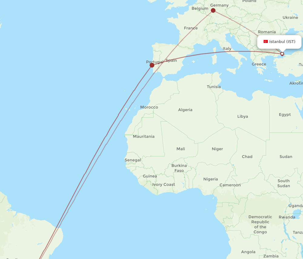 IST-VCP flight routes