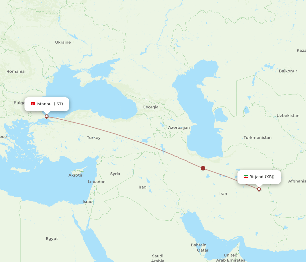 IST-XBJ flight routes