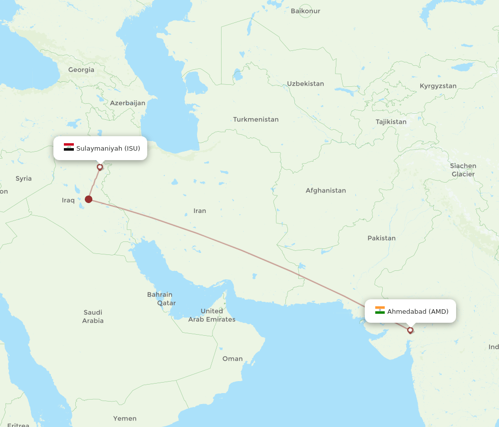 ISU-AMD flight routes