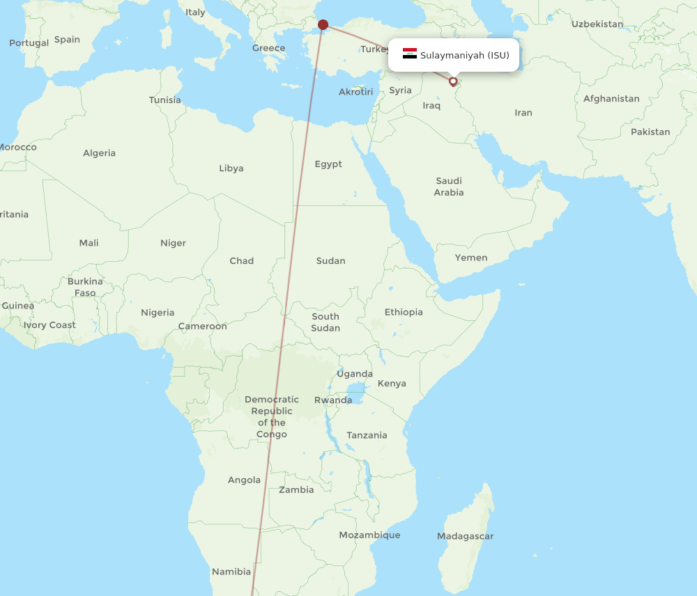ISU-CPT flight routes