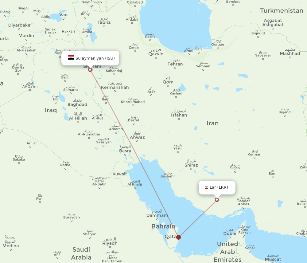 ISU-LRR flight routes