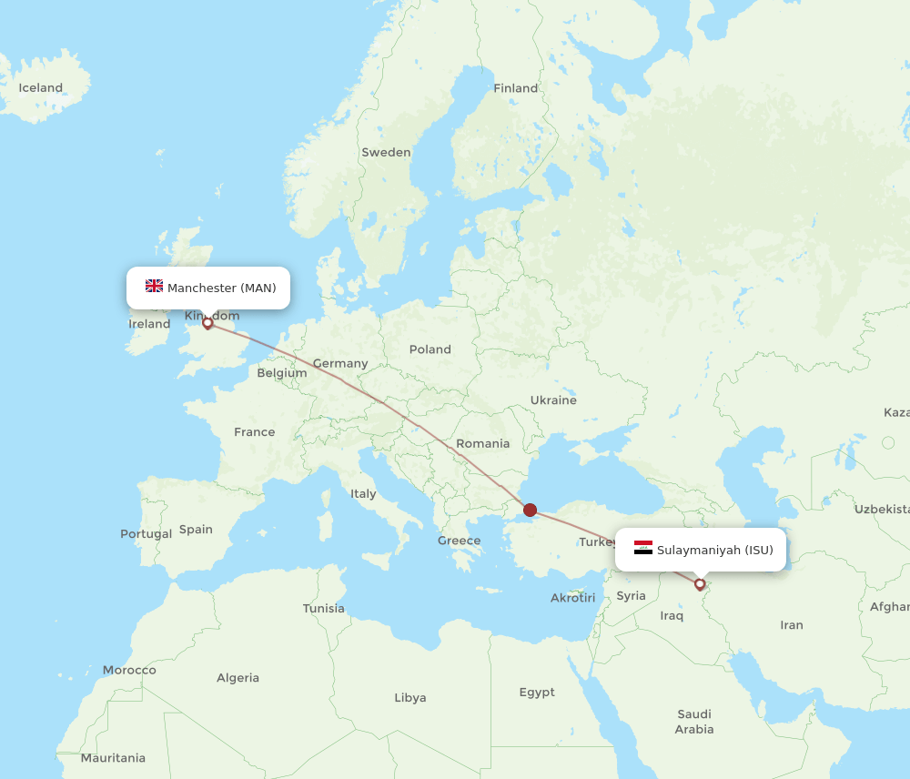ISU-MAN flight routes
