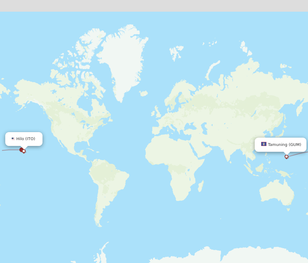 ITO-GUM flight routes