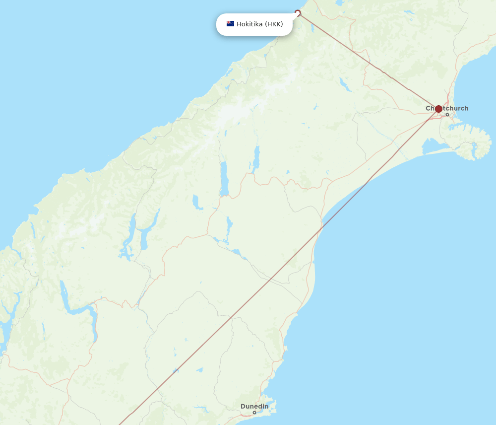 IVC-HKK flight routes