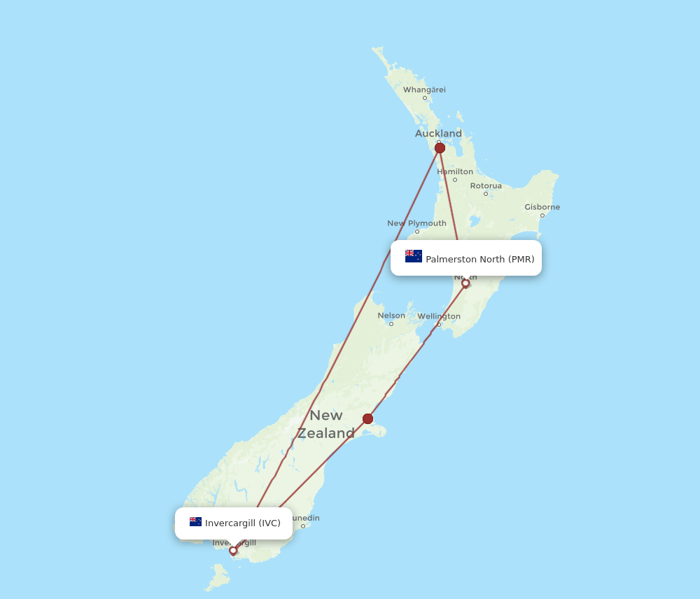 IVC-PMR flight routes