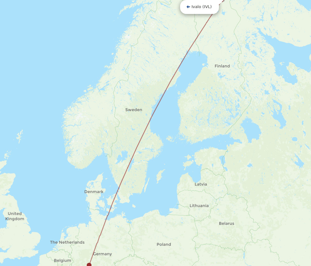 IVL-ZAG flight routes