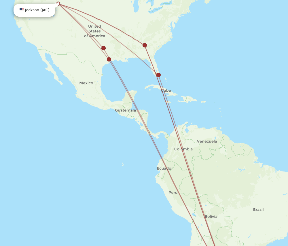 JAC to EZE flights and routes map