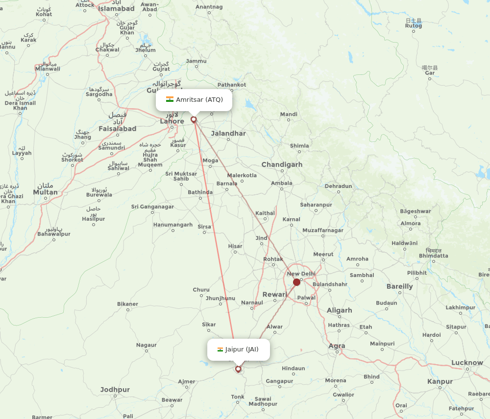 JAI-ATQ flight routes