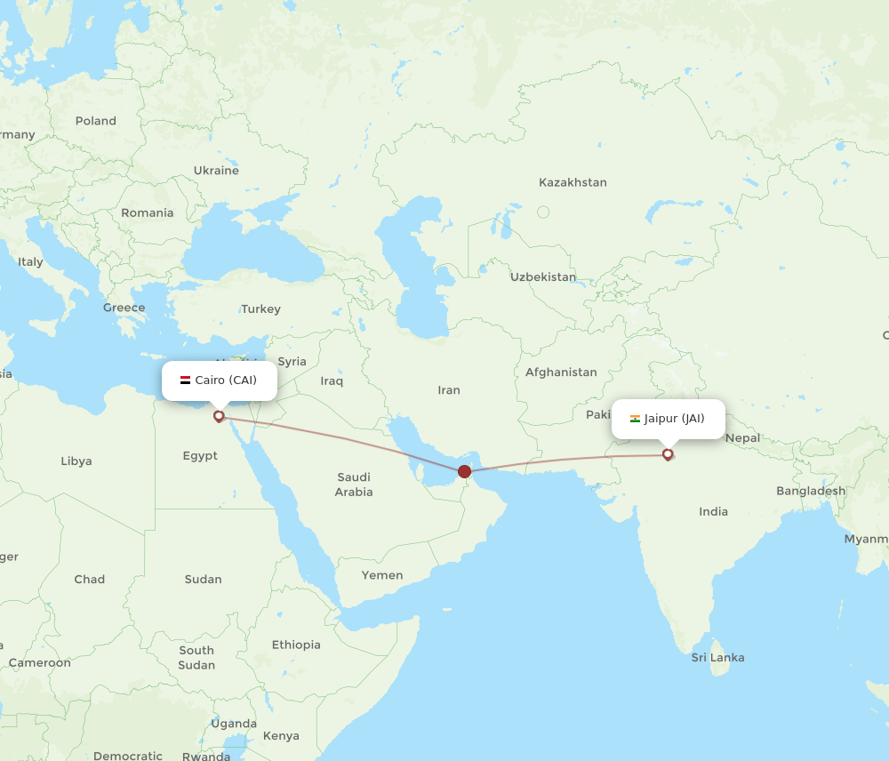JAI-CAI flight routes