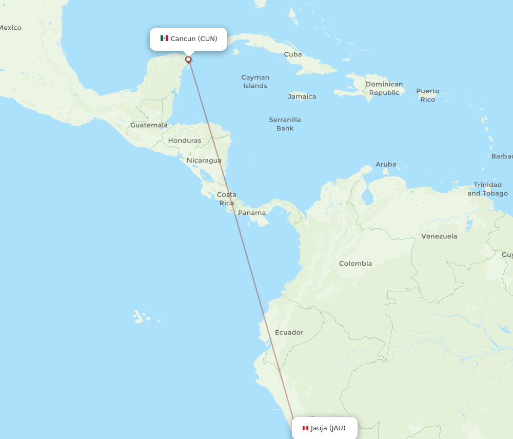 JAU-CUN flight routes