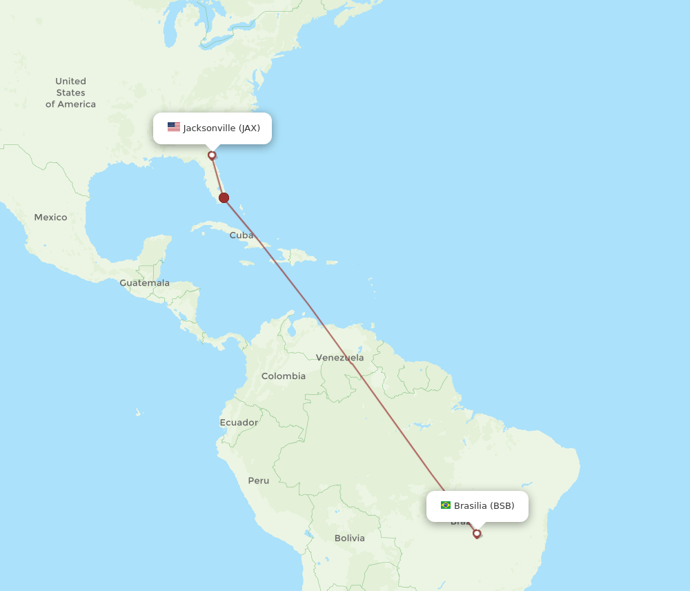 JAX-BSB flight routes