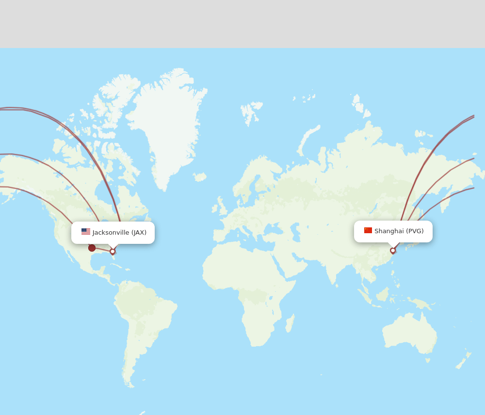 JAX-PVG flight routes