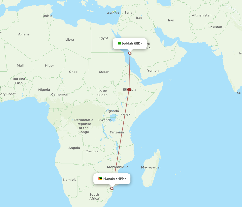 JED-MPM flight routes