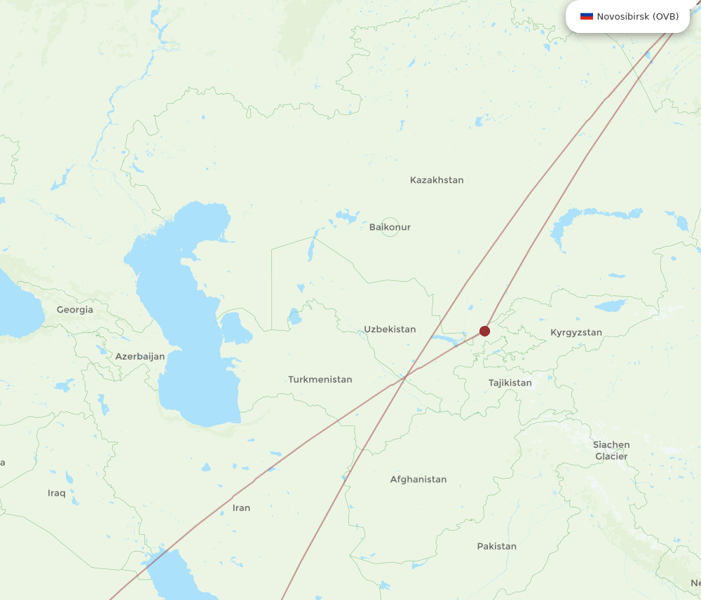 JED-OVB flight routes