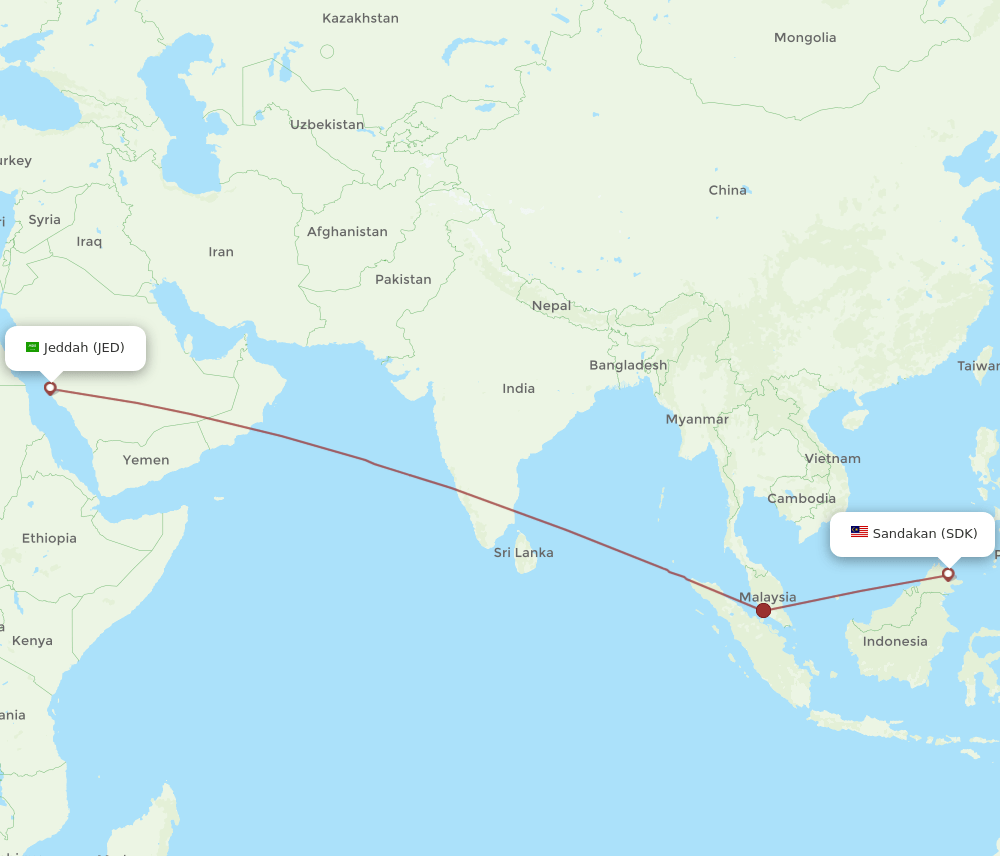 JED-SDK flight routes