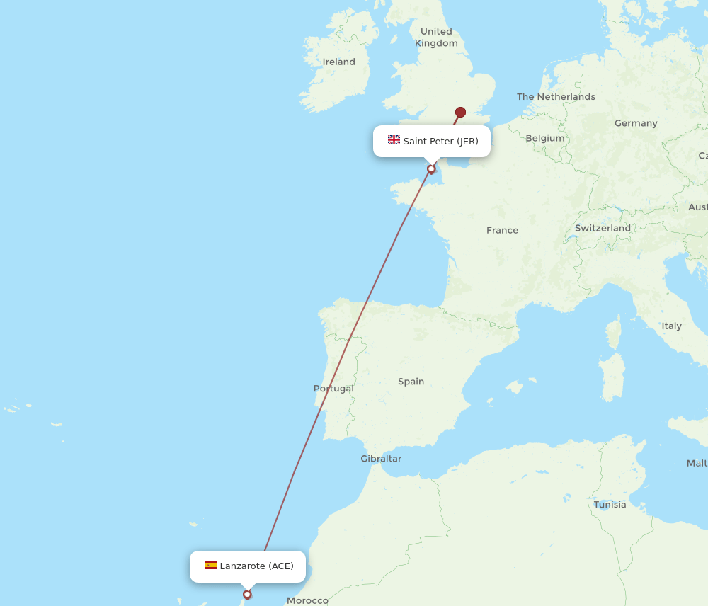 JER-ACE flight routes