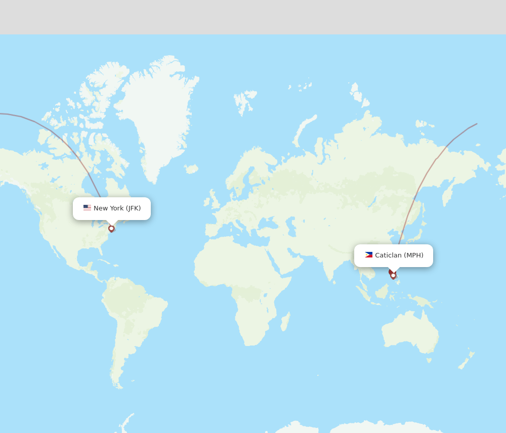 JFK-MPH flight routes