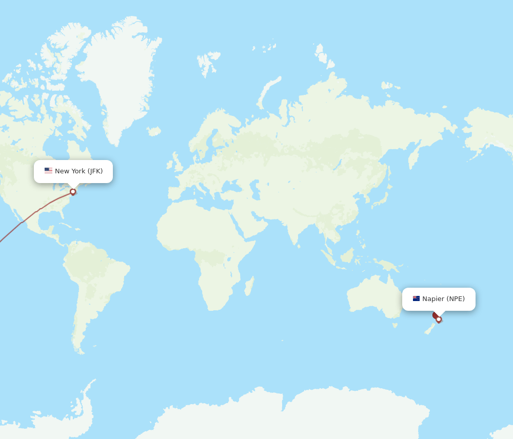 JFK-NPE flight routes