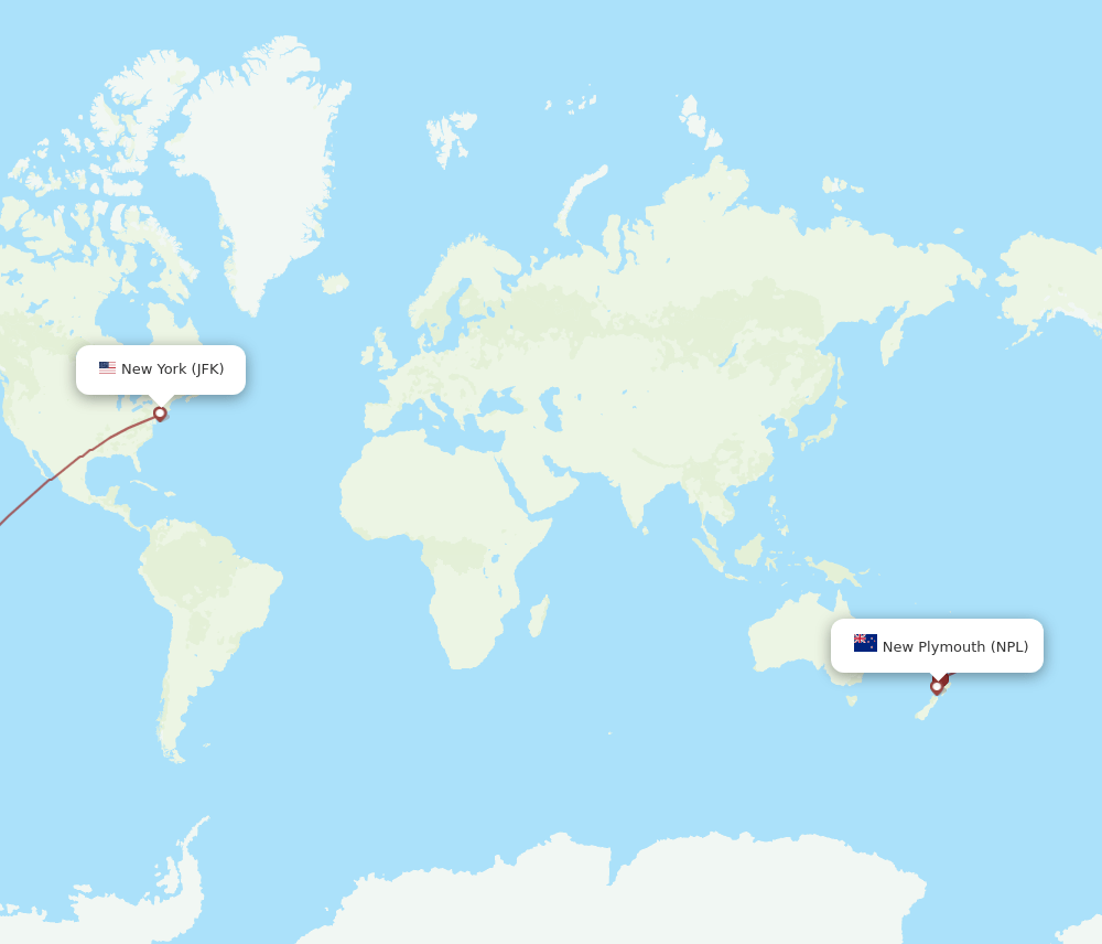 JFK-NPL flight routes