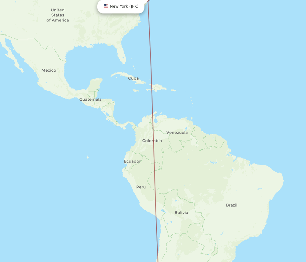 JFK-ZAL flight routes