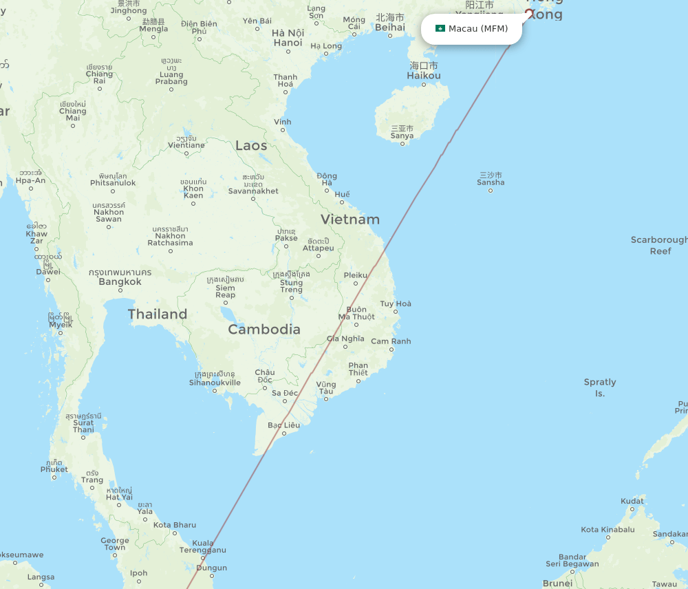 JHB-MFM flight routes