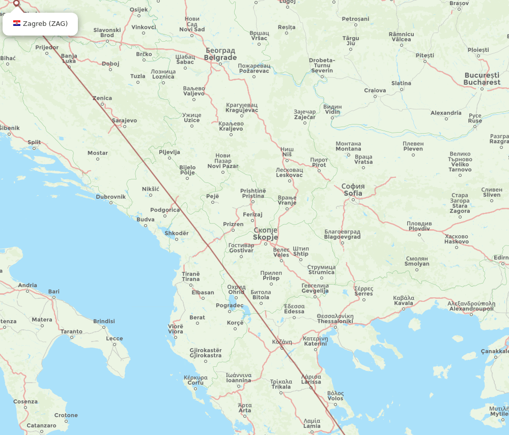 JIK-ZAG flight routes