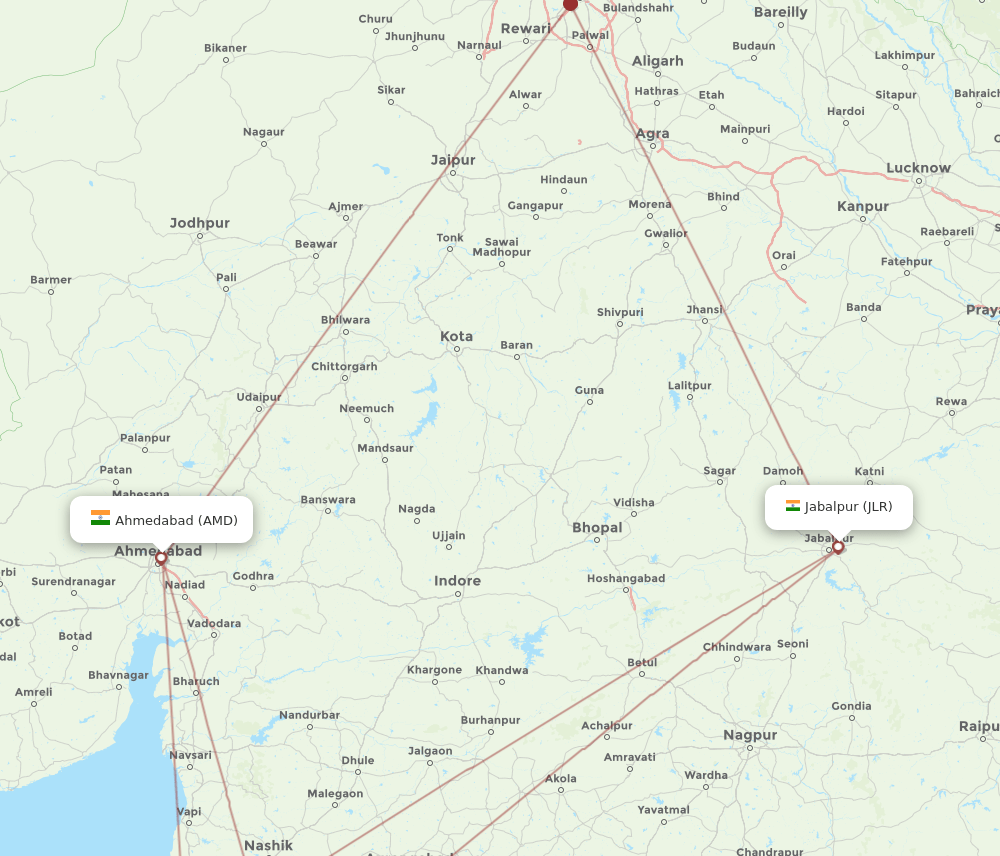 JLR-AMD flight routes