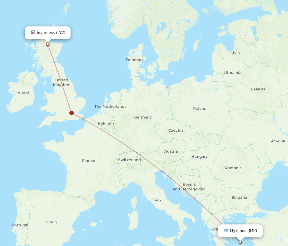 JMK-INV flight routes