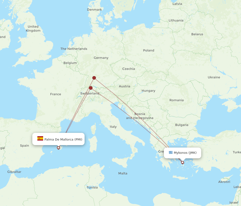 JMK-PMI flight routes