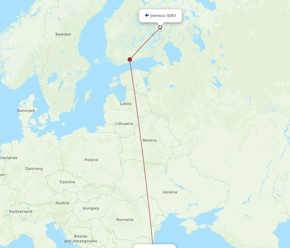 JOE-IST flight routes