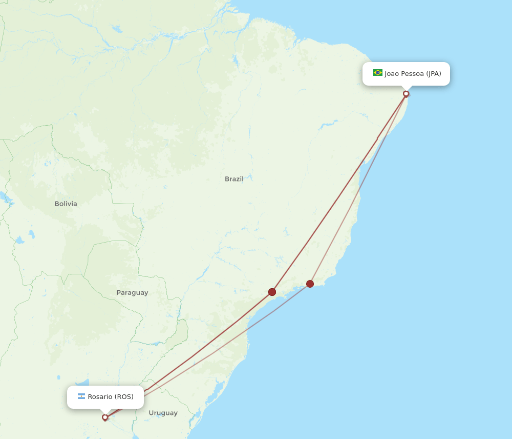 JPA-ROS flight routes