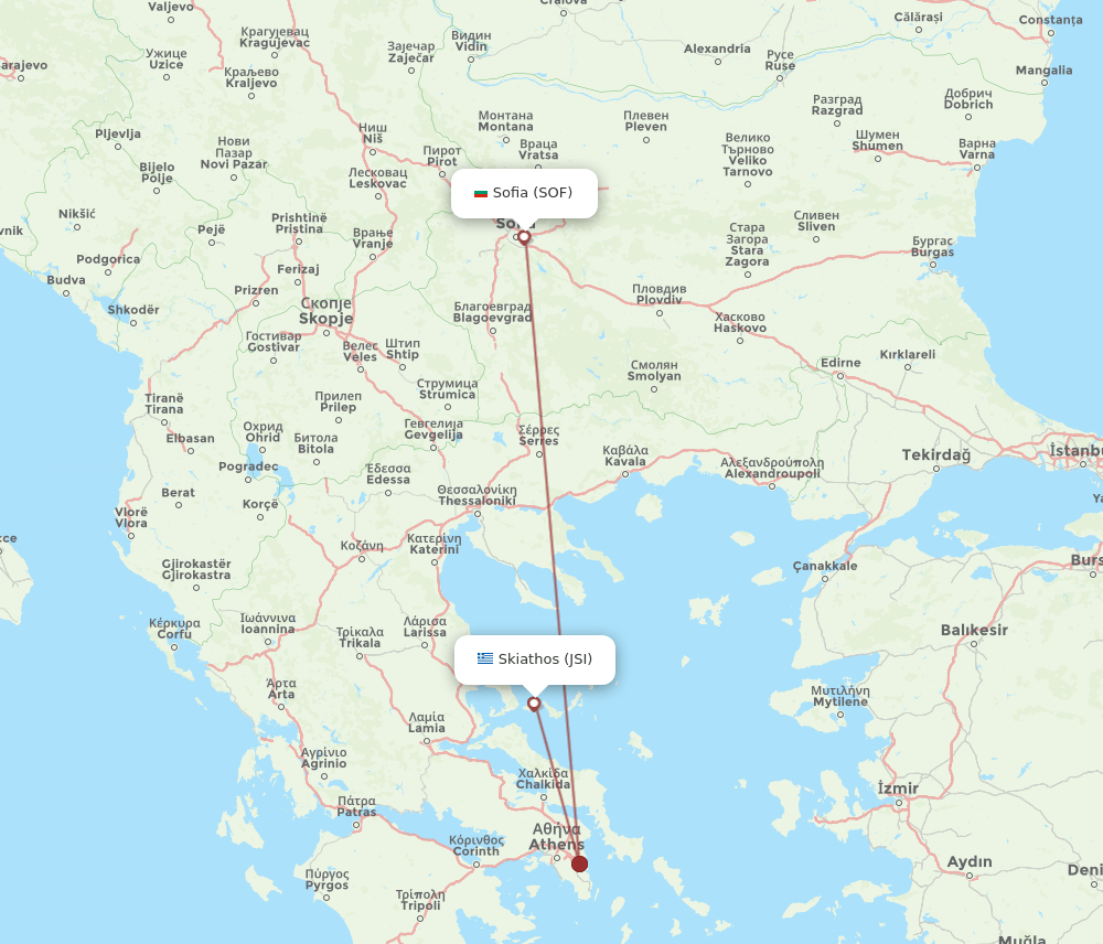 JSI-SOF flight routes