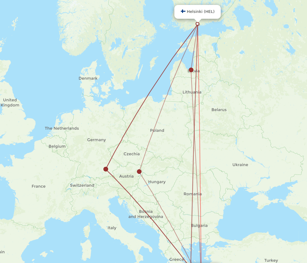 JTR-HEL flight routes