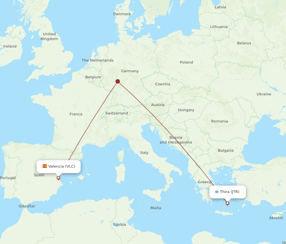 JTR-VLC flight routes