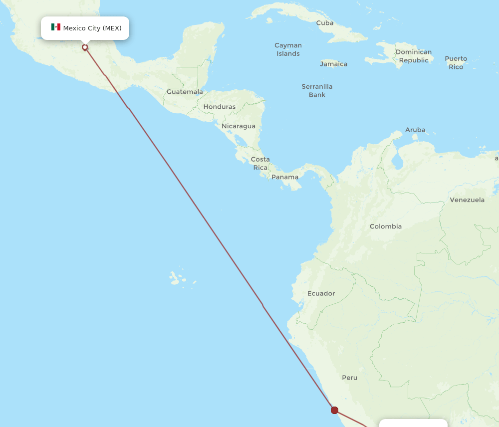 JUL-MEX flight routes