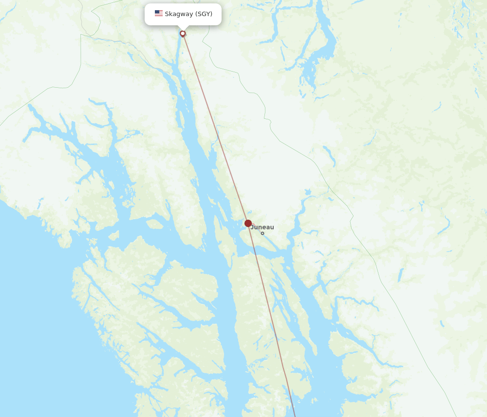 KAE to SGY flights and routes map