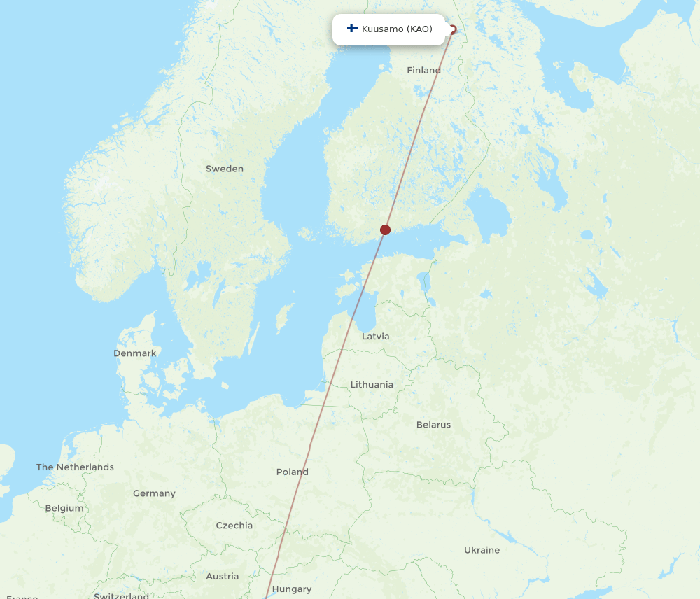 KAO-SPU flight routes