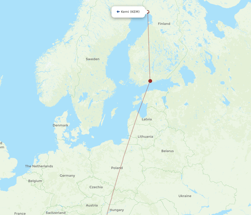 KEM-SPU flight routes