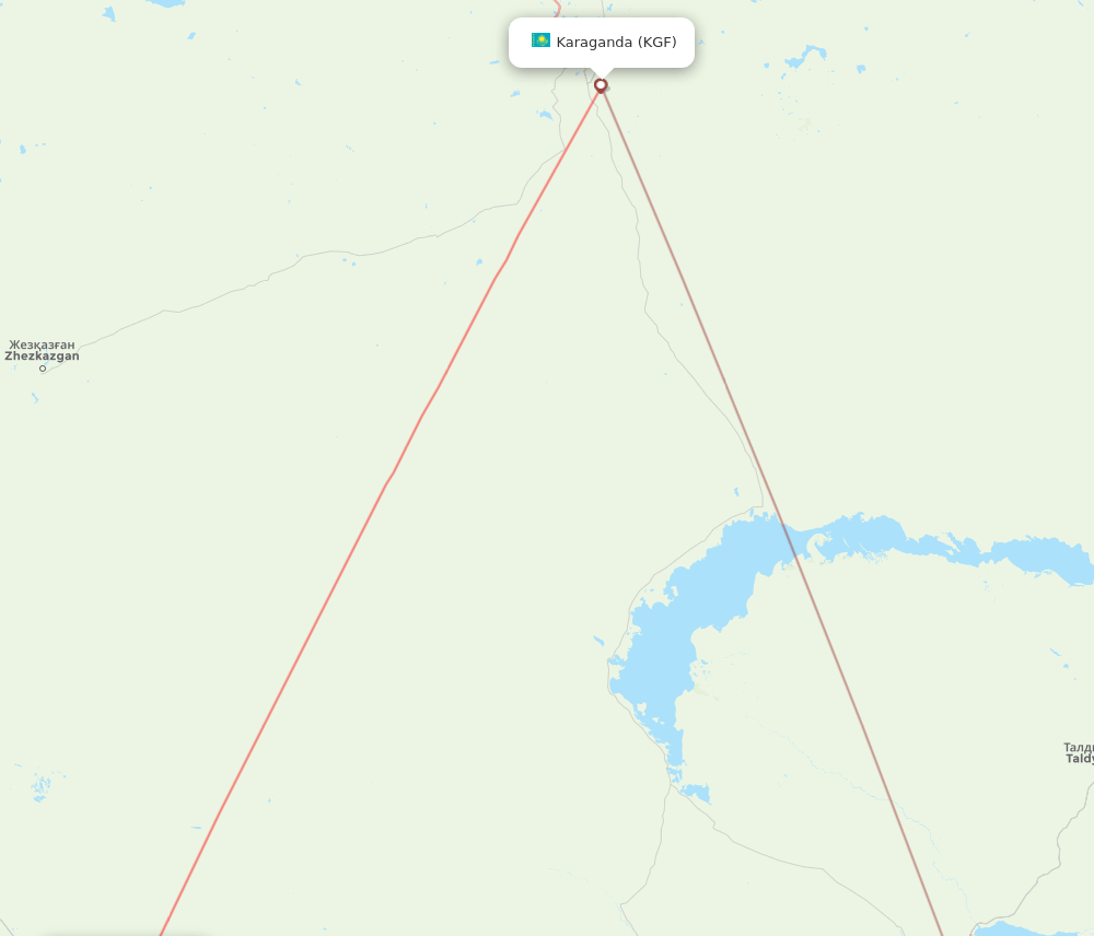 KGF-HSA flight routes