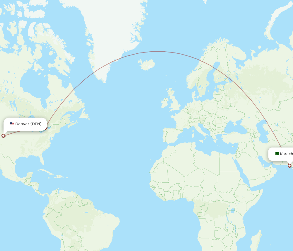 KHI-DEN flight routes