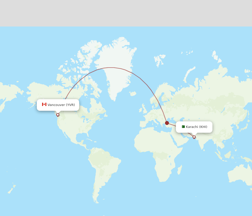 KHI-YVR flight routes