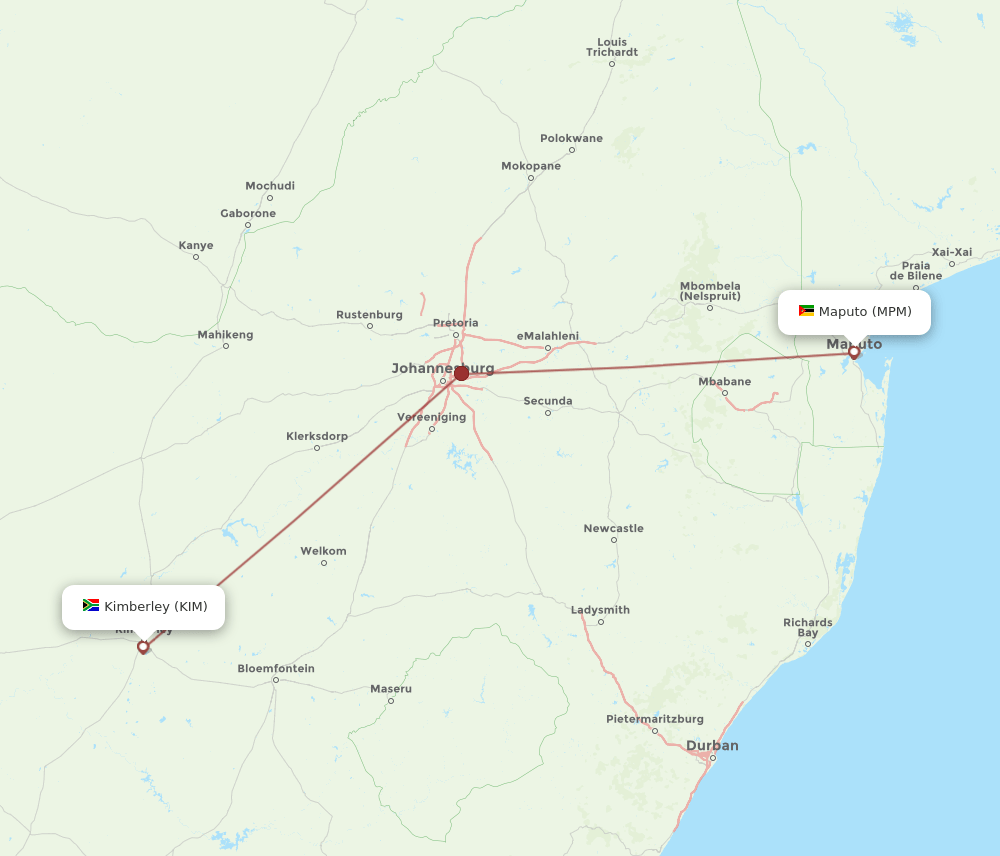 KIM-MPM flight routes