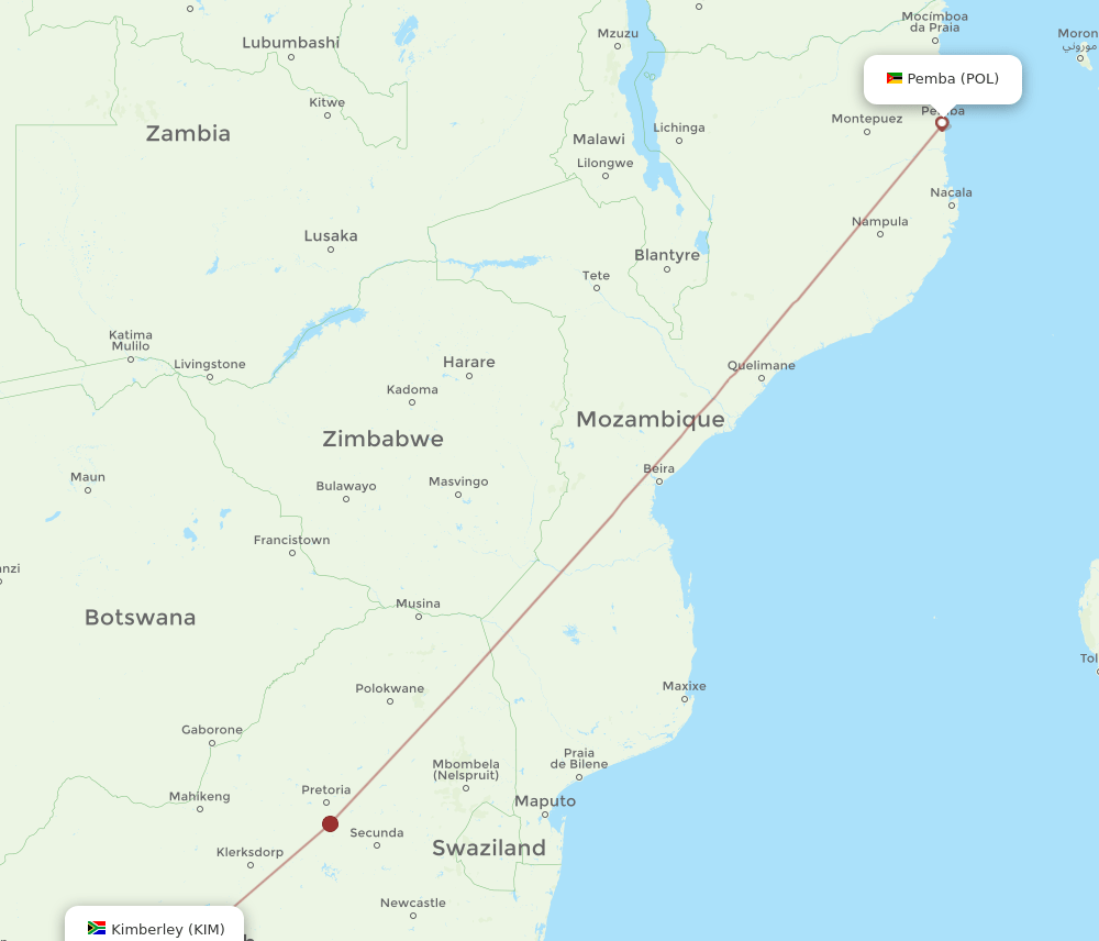 KIM-POL flight routes