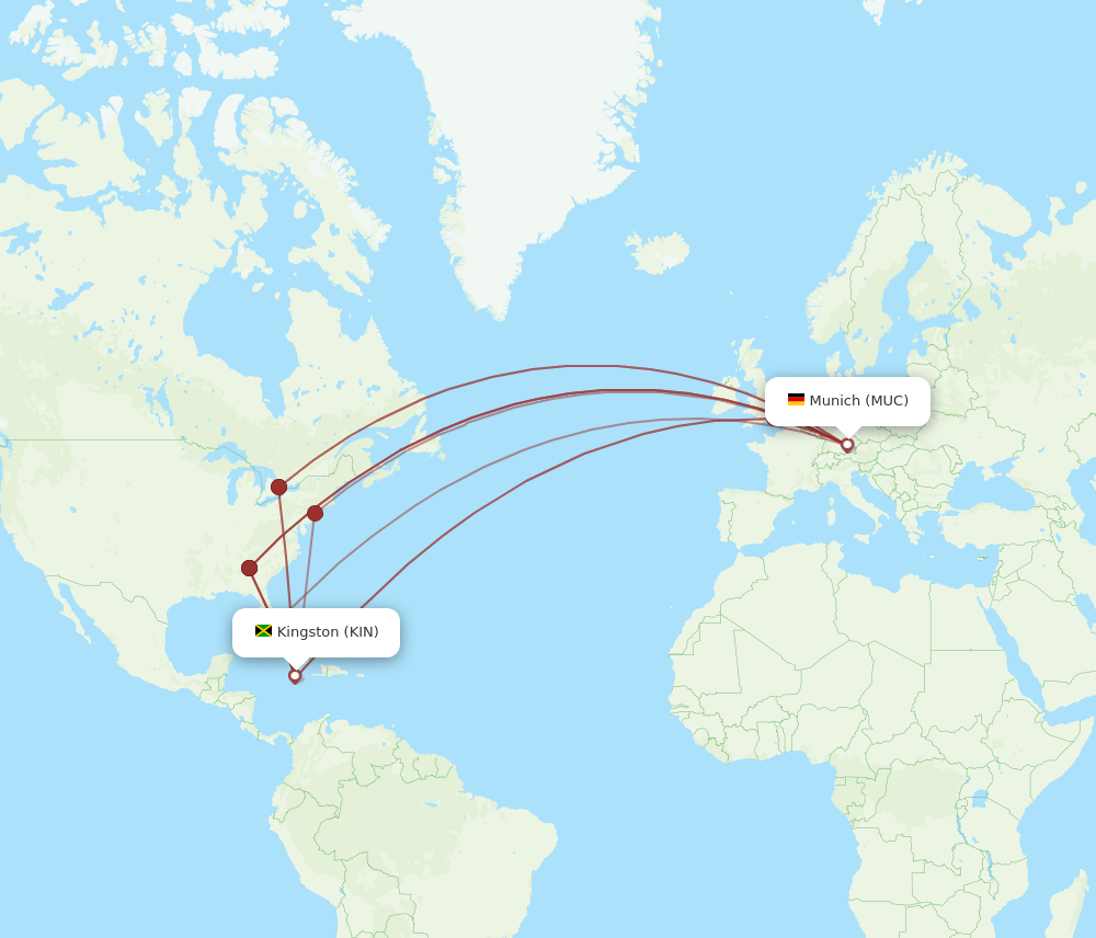 KIN-MUC flight routes
