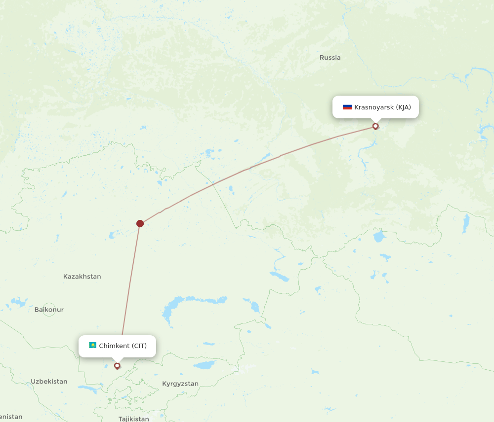 KJA-CIT flight routes